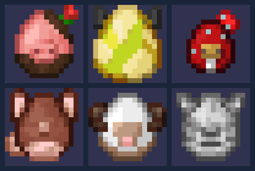 bold_muddy's tweet photo. made some eggs for some special mobs from a special old game.  🌷🌻🍄

would y'all wanna see more? https://t.co/M8i60DbJt2