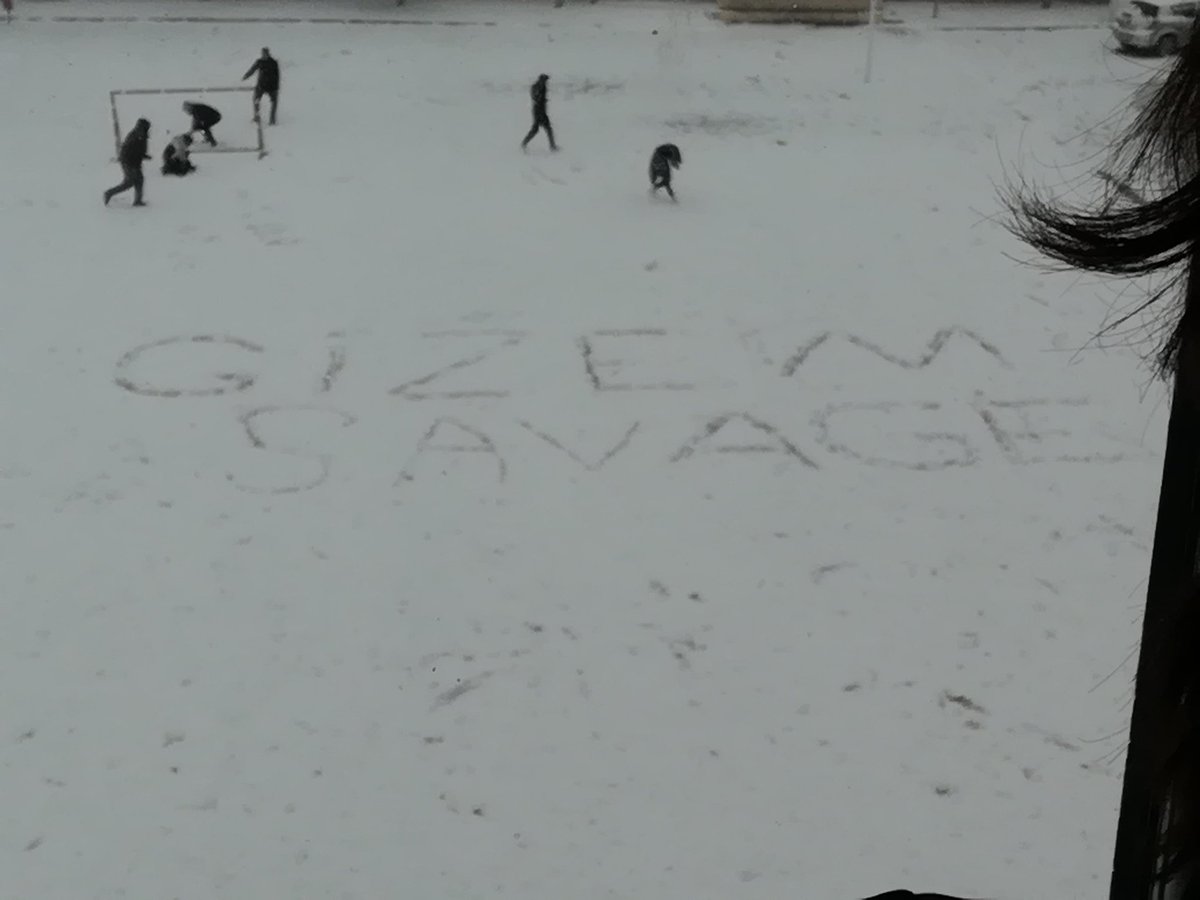 ofyigitoff's tweet image. kizlar: kar yagiyo dans edip romantik video cekelim cart curt

erkekler