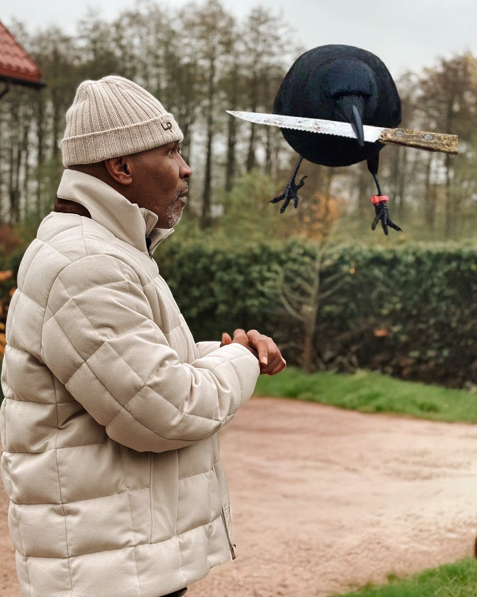 Cerustar's tweet photo. @MikeTyson crow with knife https://t.co/1jMEwzbqiL