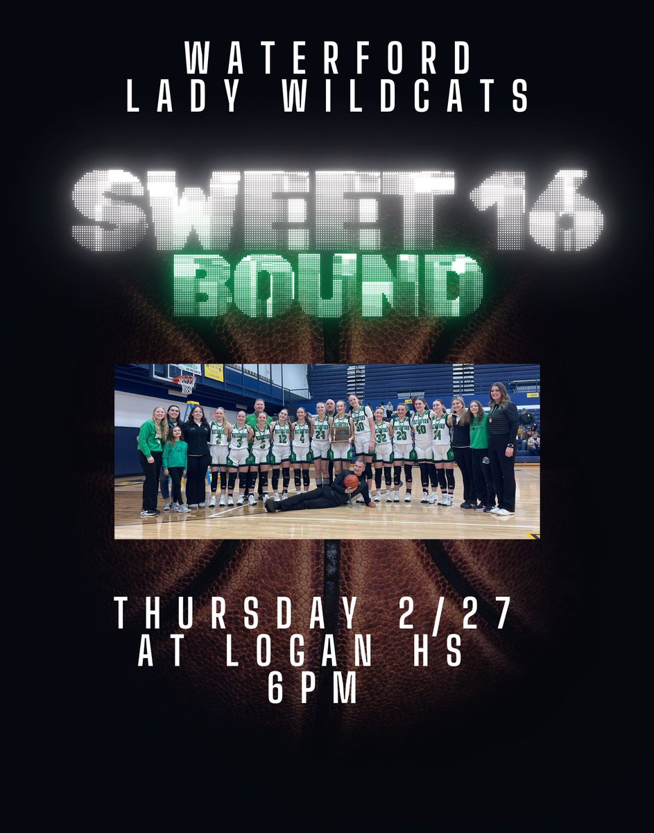 Waterford Lady Wildcats Basketball (@ladycatsbbal) on Twitter photo Waterford dominates the district final over <a href="/GoNDTitans/">Notre Dame Athletics</a> 59-29. Wagner 21/pottmeyer 13/Smithberger 8-6 assists/sury 8. They will face <a href="/girls_fisher/">Fisher Catholic Girls Basketball</a> in the regional semifinal 2/27 at Logan HS. Waterford dominates the district final over <a href="/GoNDTitans/">Notre Dame Athletics</a> 59-29. Wagner 21/pottmeyer 13/Smithberger 8-6 assists/sury 8. They will face <a href="/girls_fisher/">Fisher Catholic Girls Basketball</a> in the regional semifinal 2/27 at Logan HS.