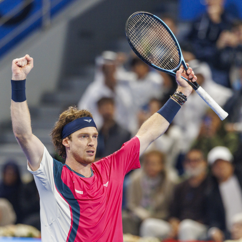 SuperSportTV's tweet photo. Andrey Rublev fights off Jack Draper to regain the Qatar Open for the first time in five years 🏆🎾

#QatarExxonMobileOpen