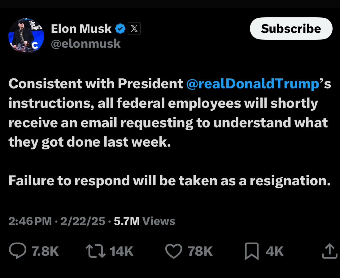 WHAT I GOT DONE LAST WEEK

1. Ignored baby-mamas
2. Unfollowed baby-mamas
3. Shadow-banned baby-mamas
4. Sued baby mamas
5. Got ratioed by astronauts