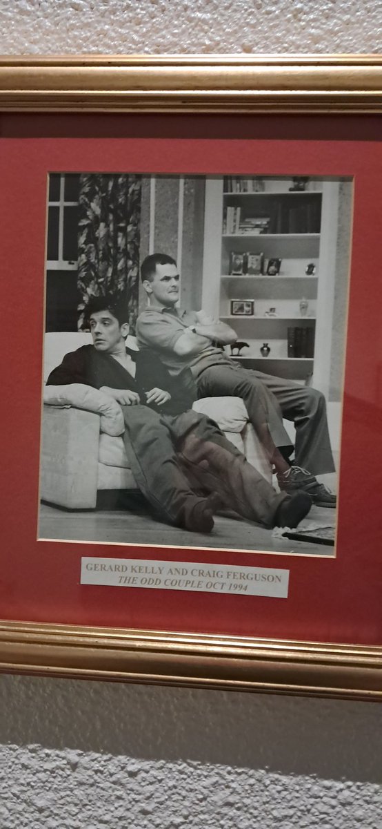 boybeattie's tweet photo. @CraigyFerg at east kilbride village theate seeing a show mu daughters in and his on the wall. https://t.co/YFRUfi9Fjb