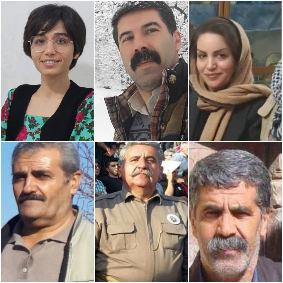 کۆمەڵێک لە چالاکوانانی سنە لە ڕێگەی ئێحزاریەوە بە تۆمەتی تێکدانی ئاسایشی گشتیی بانگهێشتی دادگا کراوان و دەبێ خۆیان بە لقی ۲هەمی دادسەرای شۆڕشی حکومەت لە سنە بناسێنن.
#زارا_موحەممەدی
#فاتمە_زەندکەریمی
#مۆختار_ئەسەدی
#سۆهراب_جەلالی_بۆربان
#جەمیل_ئەمینی
#کەماڵ_فەکوریان
#جەماڵ_ئەسەدی