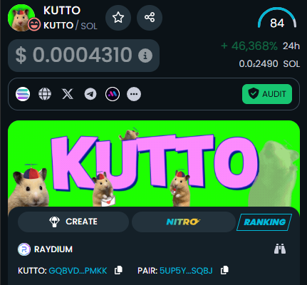 ProphetOfMoon's tweet photo. Bought $KUTTO  

Interesting to see what comes out of this https://t.co/utwytdlVW9