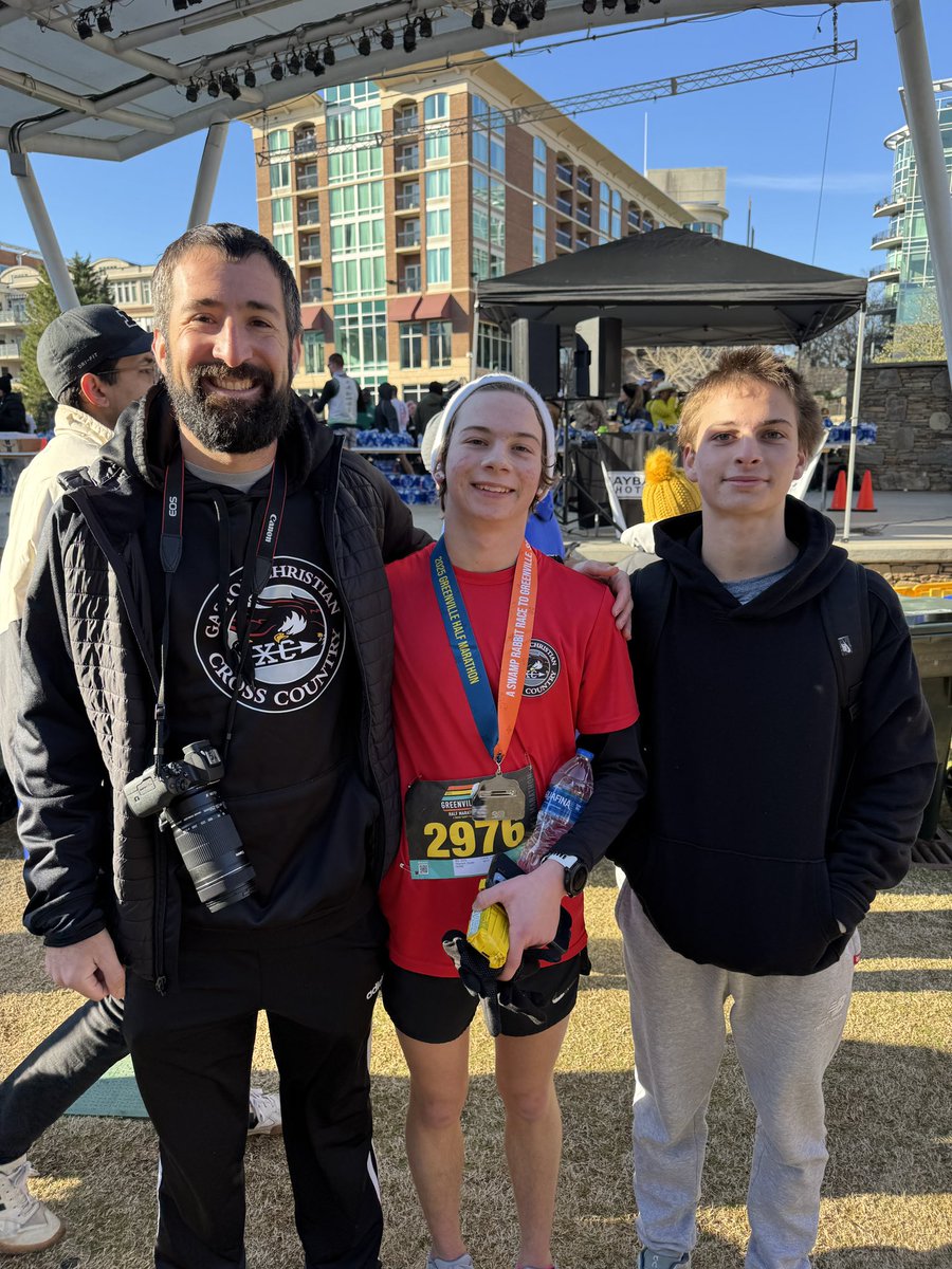 GcsRunning's tweet image. Congratulations to Carter Hoersch for completing his first Half-Marathon in a time of 1:27:48!!