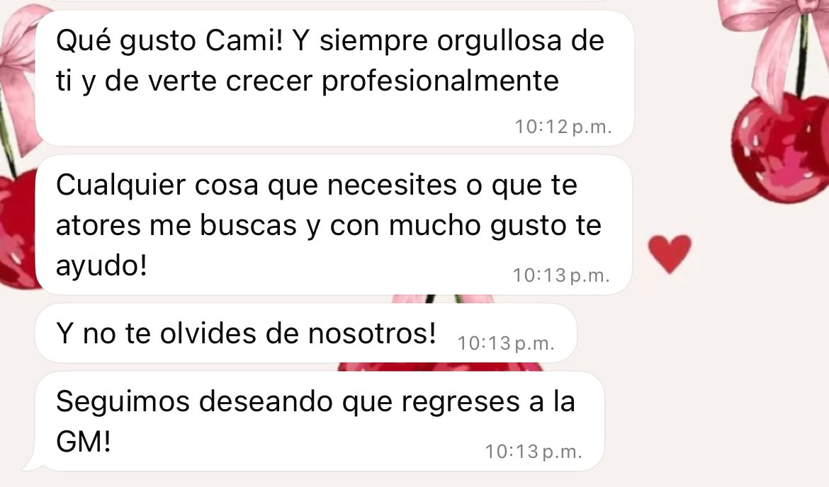 CamiMartinezs's tweet photo. Ok pero el cariño que me tiene mi ex jefa es tan ❤️‍🩹 https://t.co/63fKAyClJt