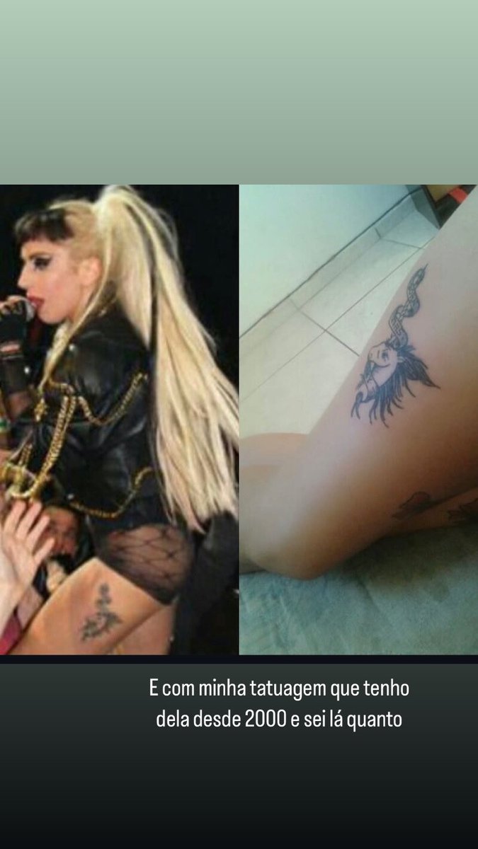 Oi  <a href="/santander_br/">Santander Brasil</a> 
Vim contar um pouco da minha história com a nossa narigudinha
Sou fã desde 2010, tenho 35 anos, <a href="/ladygaga/">Lady Gaga</a> fez parte da minha entrada na vida adulta, e com isso minha filha hj com 14 anos, virou LM tb. n tive a oportunidade de ir vê-la quando ela veio ao Brasil