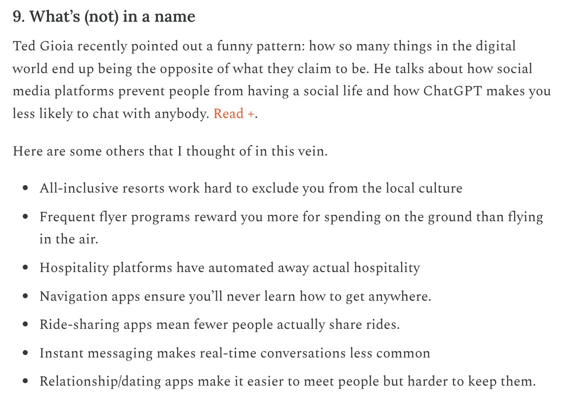 The ironic world of digital travel... More unexpected observations in this week's Travel Tech Essentialist: traveltechessentialist.substack.com/p/travel-tech-…