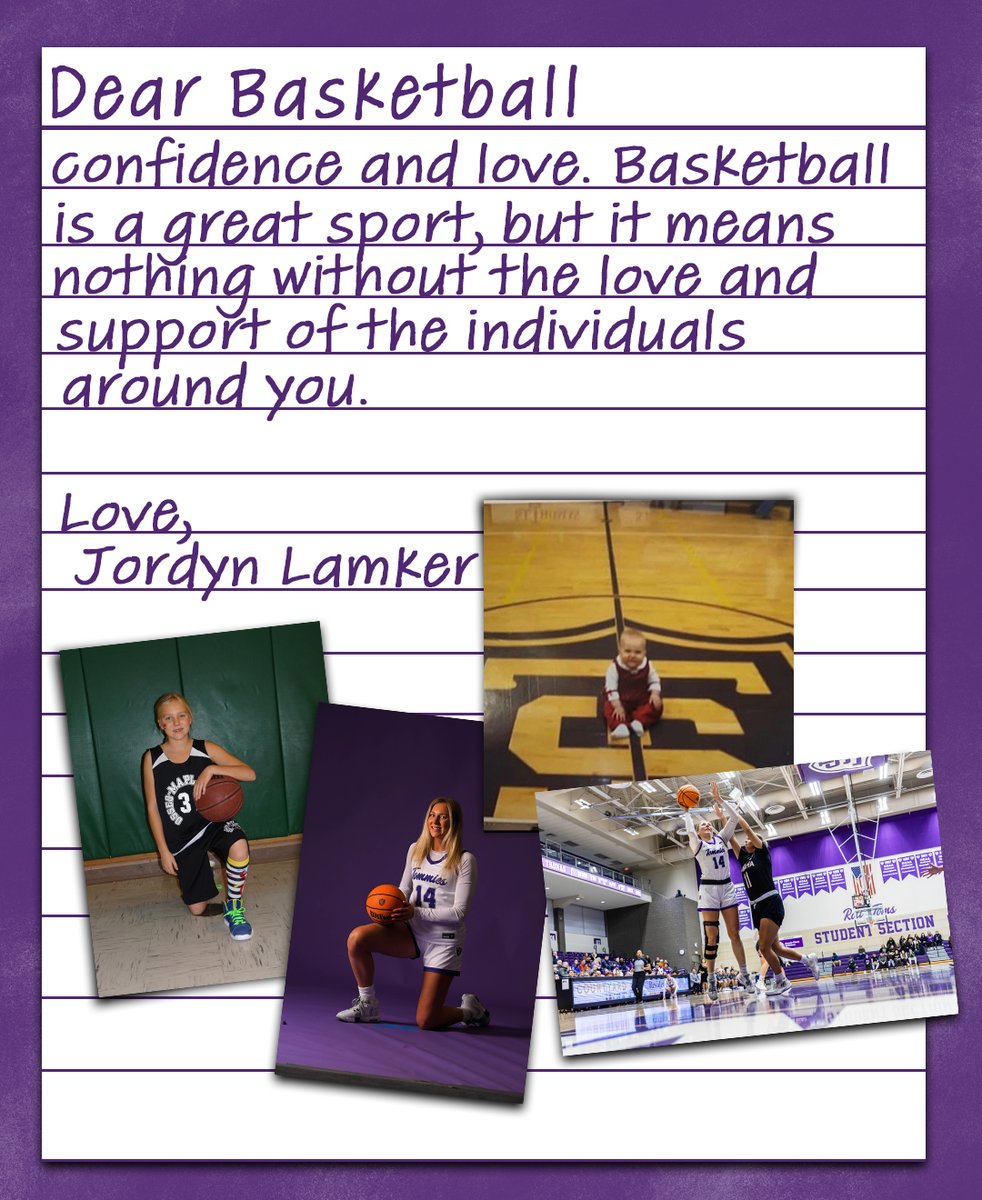 Basketball is a great sport, bit it means nothing without the love and support of the individuals around you.

- Jordyn Lamker