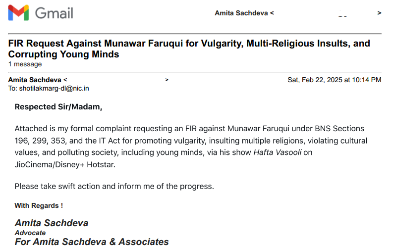 Amita Sachdeva, Advocate tweet media