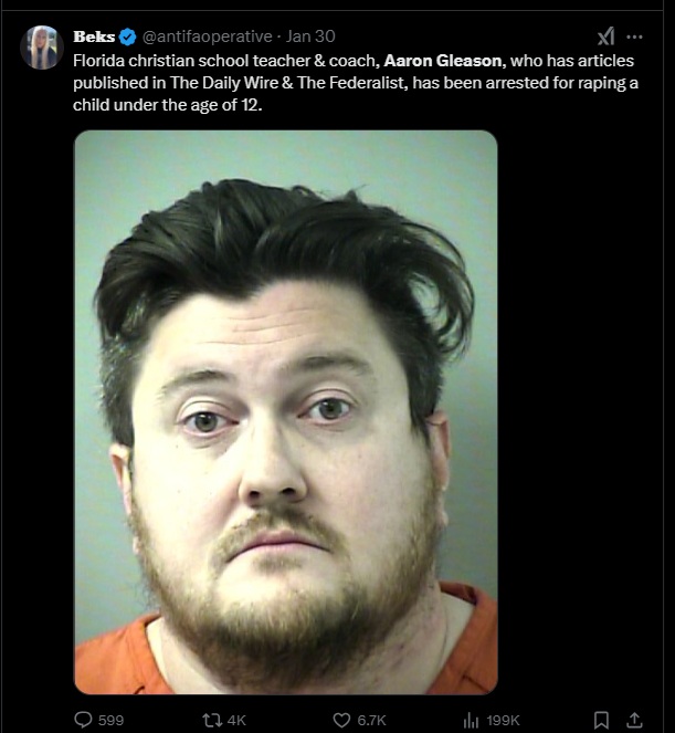 ClipGod1's tweet image. Here's a thread where the grifter mom network on the Federalist is interacting with a pedo they hired. Aaron Gleason. Aaron's twitter was deleted of course.
@InezFeltscher @JoyPullmann @ProfMJCleveland
#federalist