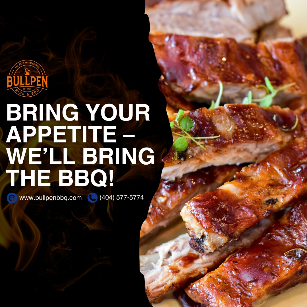 BullpenRibHouse's tweet photo. Looking for a mouthwatering BBQ experience? 🍖

At Bullpen BBQ, we’re all about serving up tender, juicy, hickory-smoked meats that’ll have you coming back for more. From our fall-off-the-bone ribs to the perfectly seasoned chicken, every bite is packed with flavor. Add a few ... https://t.co/X2GbIVRdft