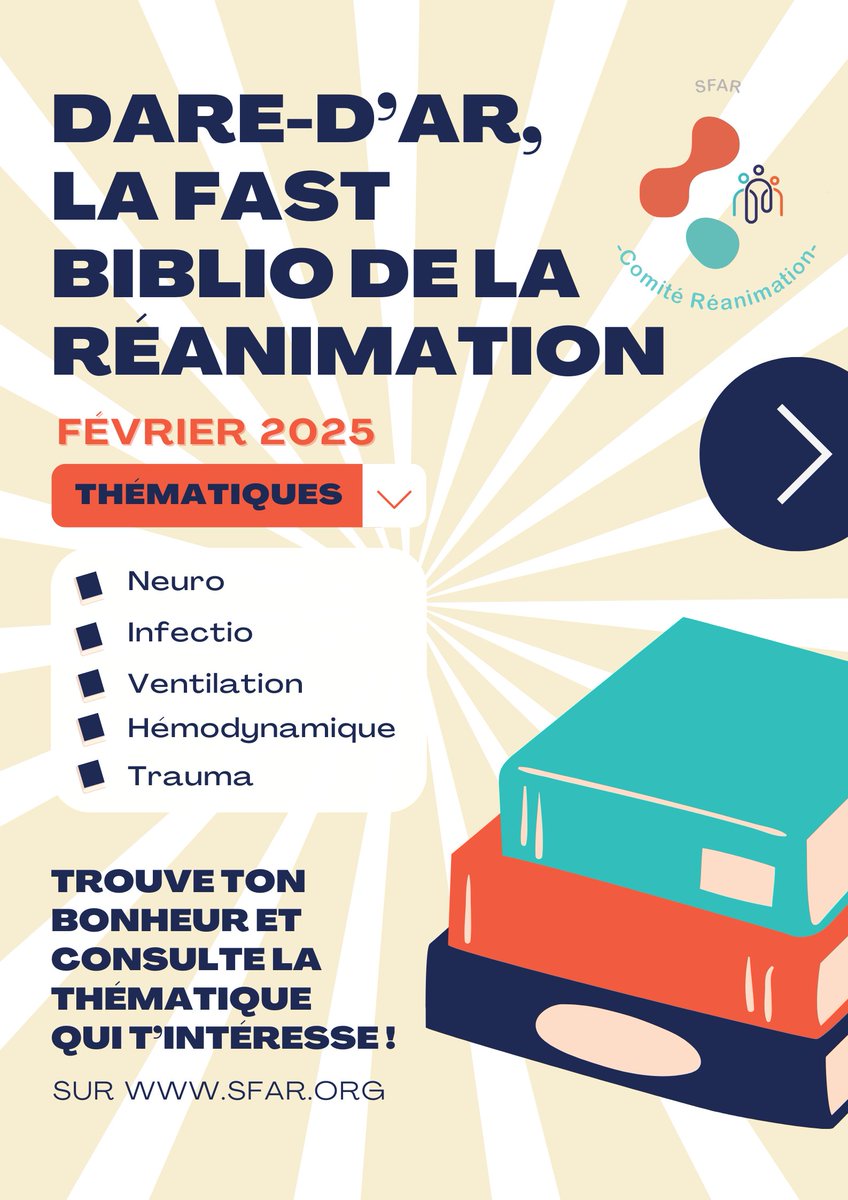 SFAR Anesthésie Réanimation (@sfar_org) on Twitter photo 📚 La #bibliographie du mois de février du comité réanimation est maintenant disponible !
🤓 Consultez la sans plus tarder ➡️ sfar.org/comites/reanim…
<a href="/AJARFrance/">AJAR France 🇫🇷</a> <a href="/SNJeunesAR/">Syndicat National des Jeunes Anesth-Réa</a> <a href="/SNPHARE/">SNPHARE</a> <a href="/SyndicatSnarf/">SNARF</a> <a href="/cnear_fr/">CNEAR Anesthésie Réanimation</a> <a href="/contactfnir/">Fédération Nationale des Infirmiers de Réanimation</a> <a href="/SNIA75/">SNIA : Syndicat Nal des #IADE</a> <a href="/ISNItwit/">ISNI - InterSyndicale Nationale des Internes</a> <a href="/SFARJeunes/">SFAR Jeunes</a> <a href="/jeunesMIR/">ANJMIR</a> 📚 La #bibliographie du mois de février du comité réanimation est maintenant disponible !
🤓 Consultez la sans plus tarder ➡️ sfar.org/comites/reanim…
<a href="/AJARFrance/">AJAR France 🇫🇷</a> <a href="/SNJeunesAR/">Syndicat National des Jeunes Anesth-Réa</a> <a href="/SNPHARE/">SNPHARE</a> <a href="/SyndicatSnarf/">SNARF</a> <a href="/cnear_fr/">CNEAR Anesthésie Réanimation</a> <a href="/contactfnir/">Fédération Nationale des Infirmiers de Réanimation</a> <a href="/SNIA75/">SNIA : Syndicat Nal des #IADE</a> <a href="/ISNItwit/">ISNI - InterSyndicale Nationale des Internes</a> <a href="/SFARJeunes/">SFAR Jeunes</a> <a href="/jeunesMIR/">ANJMIR</a>