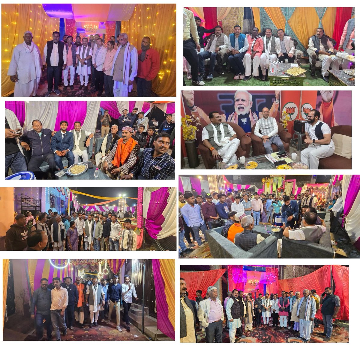 आज अपने विधानसभा व जनपद कुशीनगर के विभिन्न मांगलिक कार्यक्रमों मे सम्मिलित होकर हार्दिक बधाई एवं शुभकामनायें दिया।

#अपना_कुशीनगर 
#apanakushinagar