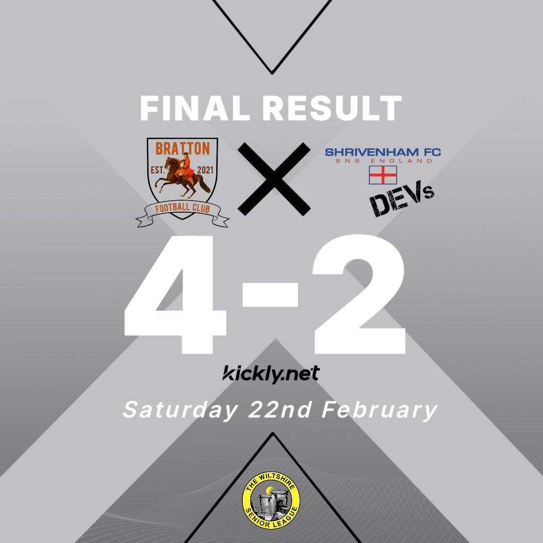 Full Time Result:

Goal scorers: 

B.Thompson 
<a href="/LewisWayman2/">Lewis Wayman</a> 
<a href="/AKenich/">Kenich</a> 
B.Wheeler 

Kenich &amp; Wayman both have 3 in 3, the two defenders can’t stop scoring. The boys showed great character to get back into the game after some tricky spells today. 

#UPTHEBRATTON