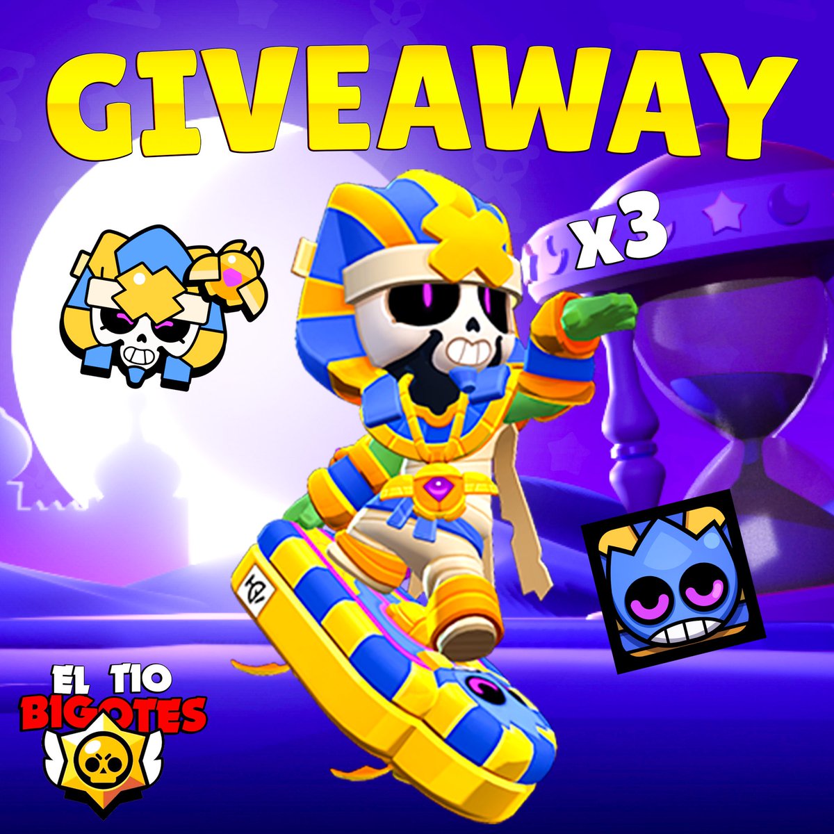 El Tío Bigotes Gaming (@tiobigotesgamng) on Twitter photo ⭐️ SORTEO / GIVEAWAY PHARAOLLIE BRAWL STARS
🎁 3 GANADORES se llevarán la nueva skin + icono + pin
- Sígueme <a href="/TioBigotesGamng/">El Tío Bigotes Gaming</a>
- RT ♻️ y Like ❤️
- Menciona a dos amigos
Termina el 11 de marzo 🍀
#PharaollieGiveaway #BrawlTalk ⭐️ SORTEO / GIVEAWAY PHARAOLLIE BRAWL STARS
🎁 3 GANADORES se llevarán la nueva skin + icono + pin
- Sígueme <a href="/TioBigotesGamng/">El Tío Bigotes Gaming</a>
- RT ♻️ y Like ❤️
- Menciona a dos amigos
Termina el 11 de marzo 🍀
#PharaollieGiveaway #BrawlTalk