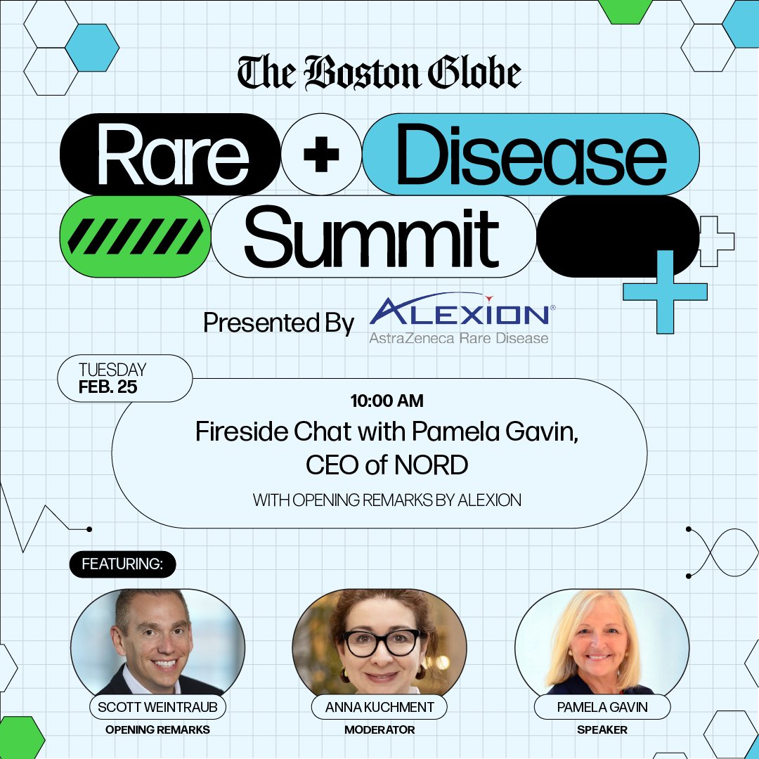 National Organization for Rare Disorders (NORD) (@rarediseases) on Twitter photo As #RareDiseaseDay approaches, consider joining NORD on Feb. 25 at the <a href="/BostonGlobe/">The Boston Globe</a>’s inaugural Rare Disease Summit. NORD CEO Pamela Gavin is among the featured speakers who will discuss driving change for the #RareDisease community. It's free to attend virtually, and we’re As #RareDiseaseDay approaches, consider joining NORD on Feb. 25 at the <a href="/BostonGlobe/">The Boston Globe</a>’s inaugural Rare Disease Summit. NORD CEO Pamela Gavin is among the featured speakers who will discuss driving change for the #RareDisease community. It's free to attend virtually, and we’re
