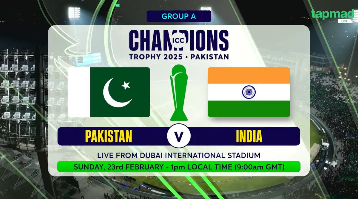 _FaridKhan's tweet photo. If you're a true cricket fan, tell me the winner right now! Let's see who gets it right 🇵🇰🇮🇳🔥

#ChampionsTrophy2025 #tapmad #DontStopStreaming #CatchEveryMatch https://t.co/afoyKBaQsJ