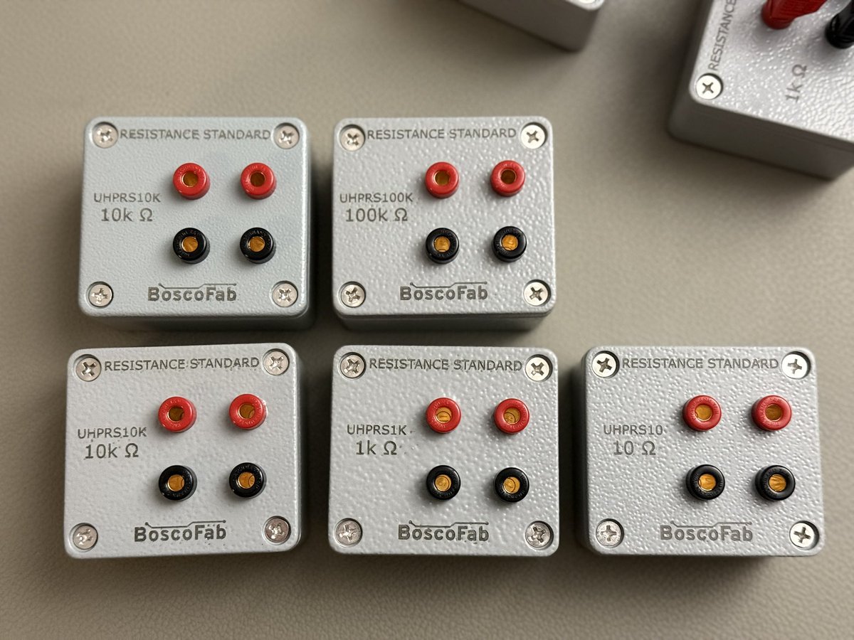 BoscoMac's tweet photo. My new resistance standards are ready. The first orders have arrived and I have to produce more. https://t.co/PQee6Aj0Jr