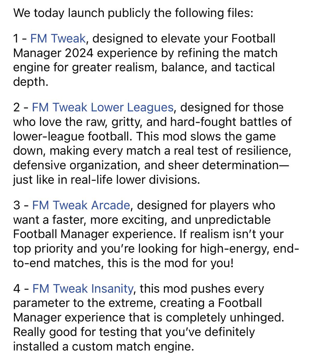 nocontextfm1's tweet image. The launch of FM TWEAK 😱

A “new way” to play Football Manager… 🙌