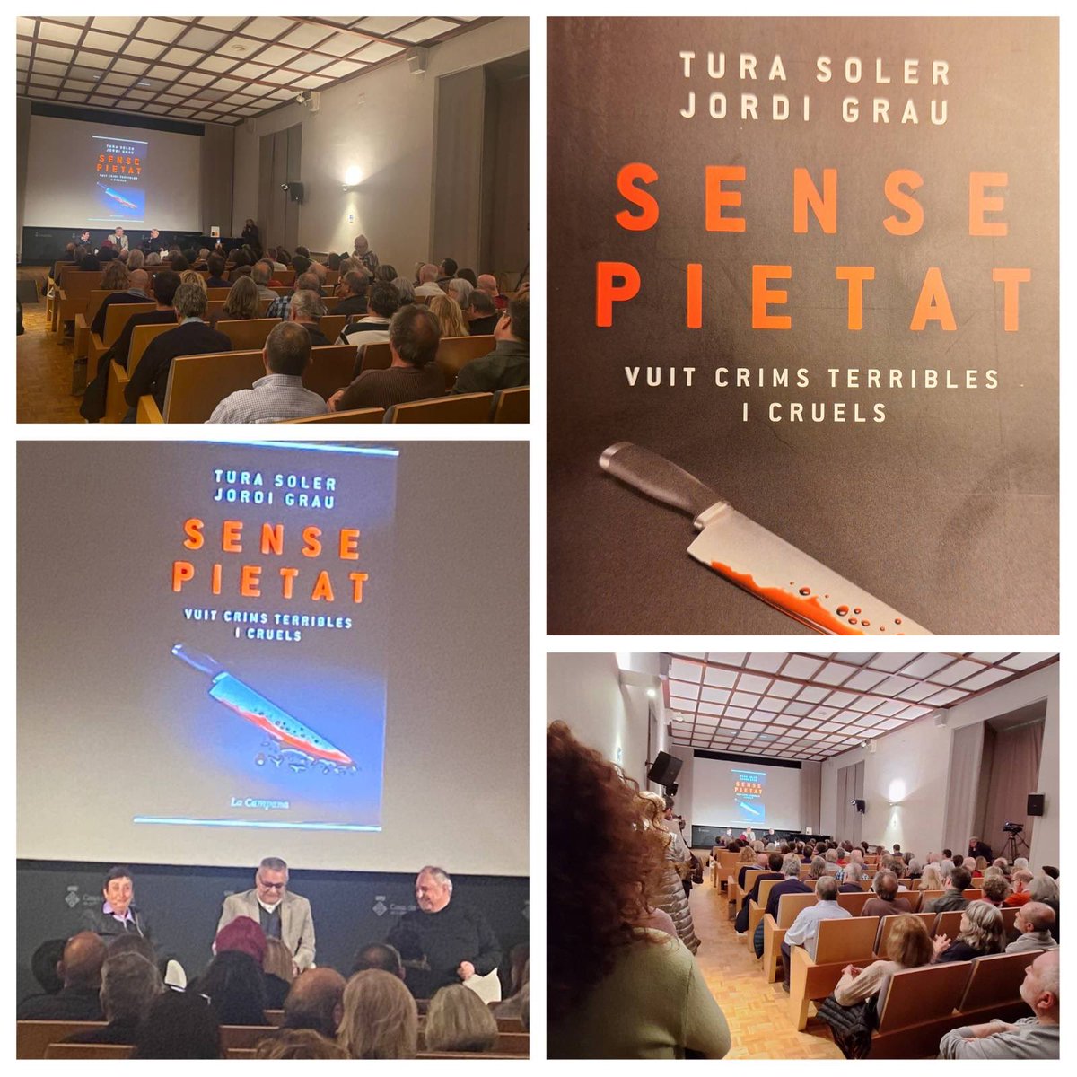 Hagués estat un crim sense pietat, perdre's la presentació del nou llibre de <a href="/turasoler/">turasoler</a> i <a href="/jordigraur/">Jordi Grau Ramió</a>! Quin parell!

#SensePietat #Girona  <a href="/penguinllibres/">Penguin Llibres</a> <a href="/Ch_Comunicacio/">Chordà Comunicació</a> <a href="/guillemterribas/">Guillem Terribas Roca</a> <a href="/JosepPastells/">Josep Pastells Mascort</a> <a href="/LLIBRERIA22/">LLIBRERIA 22</a> <a href="/josepcampmajo/">Josep Campmajó</a> <a href="/casadeculturagi/">Casa Cultura Girona</a> <a href="/periodistes_cat/">Col·legi de Periodistes de Catalunya</a> <a href="/annapuigc/">Anna Puig 🎗</a>