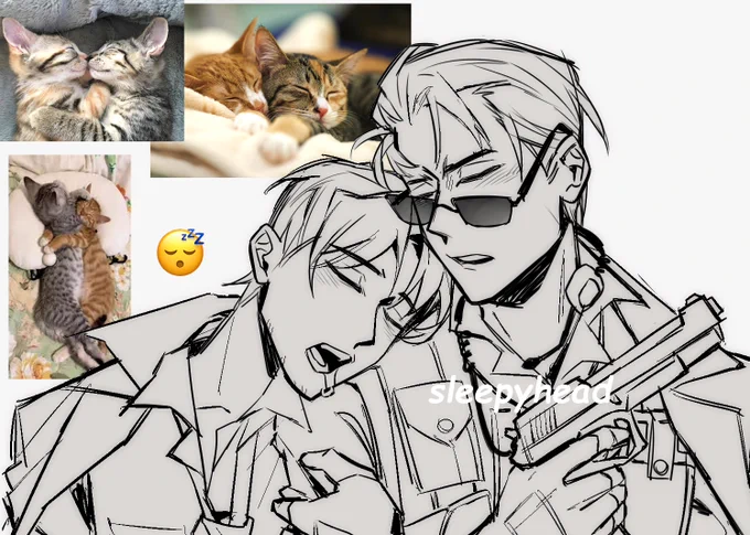 Sleepyheads😴
JUMPSCARE! bringing more WIPs here, sorry not sorry😫
#weskin #AlbertWesker #williambirkin #ResidentEvil 