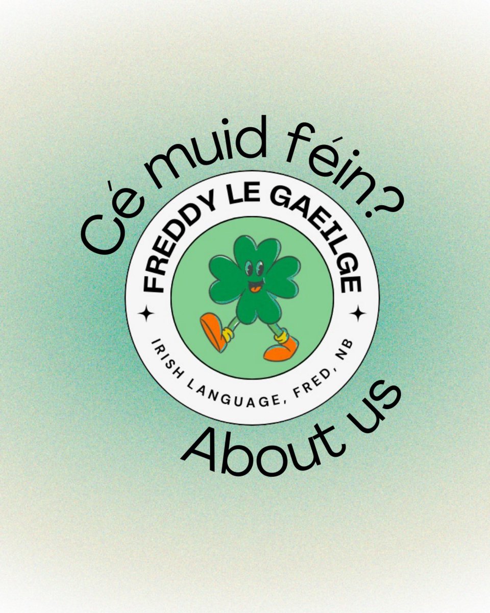 bhuel, who’re you!?

Freddy le Gaeilge is the community wing run by the ICUF Visiting Scholar at St. Thomas University, Fredericton, NB 🇨🇦🇮🇪

1/