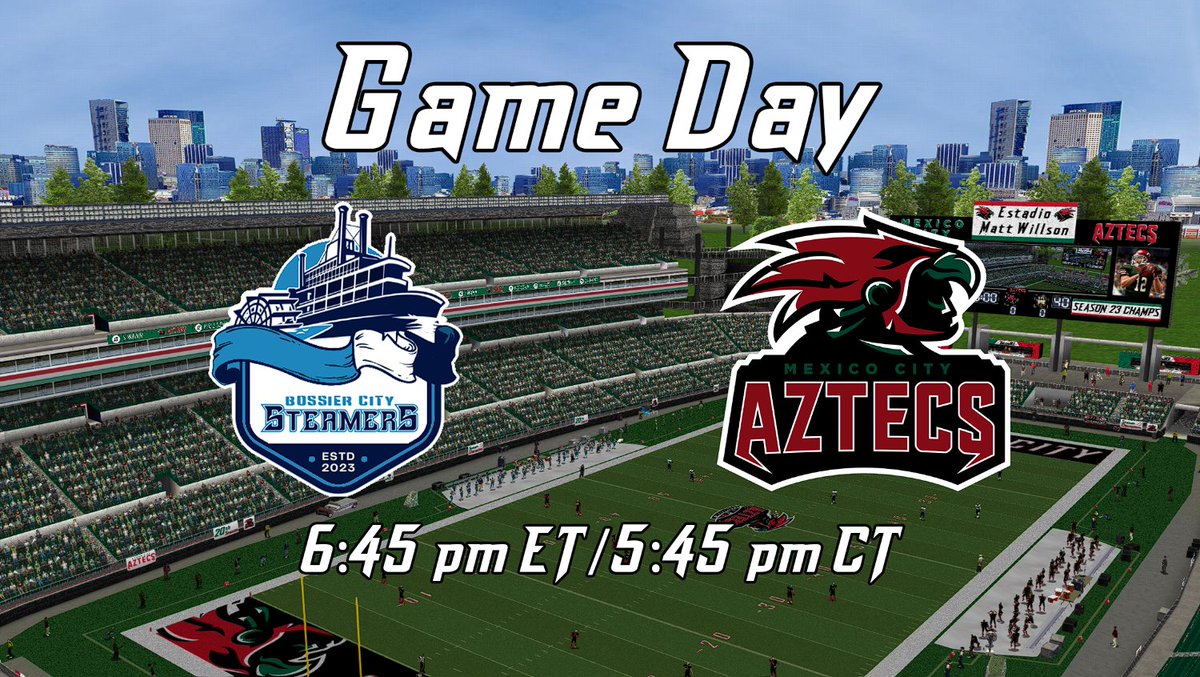 Mexico City Aztecs (@sflaztecs) on Twitter photo Mexico City is ready to get back to the winning streak after another bye week!
<a href="/simulationfl/">Simulation Football League</a> #AztecEmpire Mexico City is ready to get back to the winning streak after another bye week!
<a href="/simulationfl/">Simulation Football League</a> #AztecEmpire