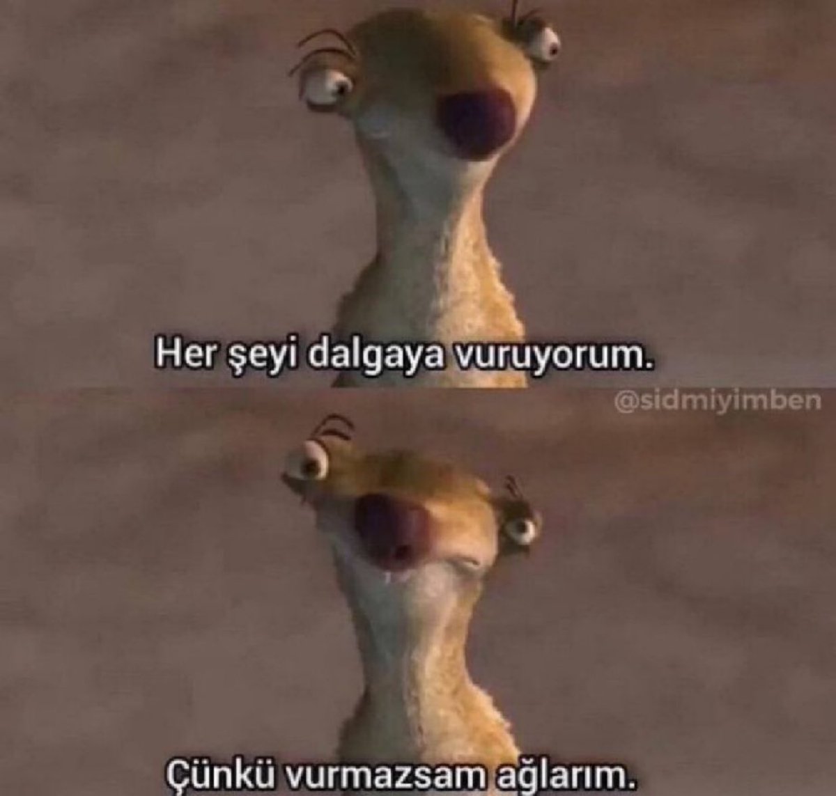 ''Her şeyi dalgaya vuruyorum. Çünkü vurmazsam ağlarım.”