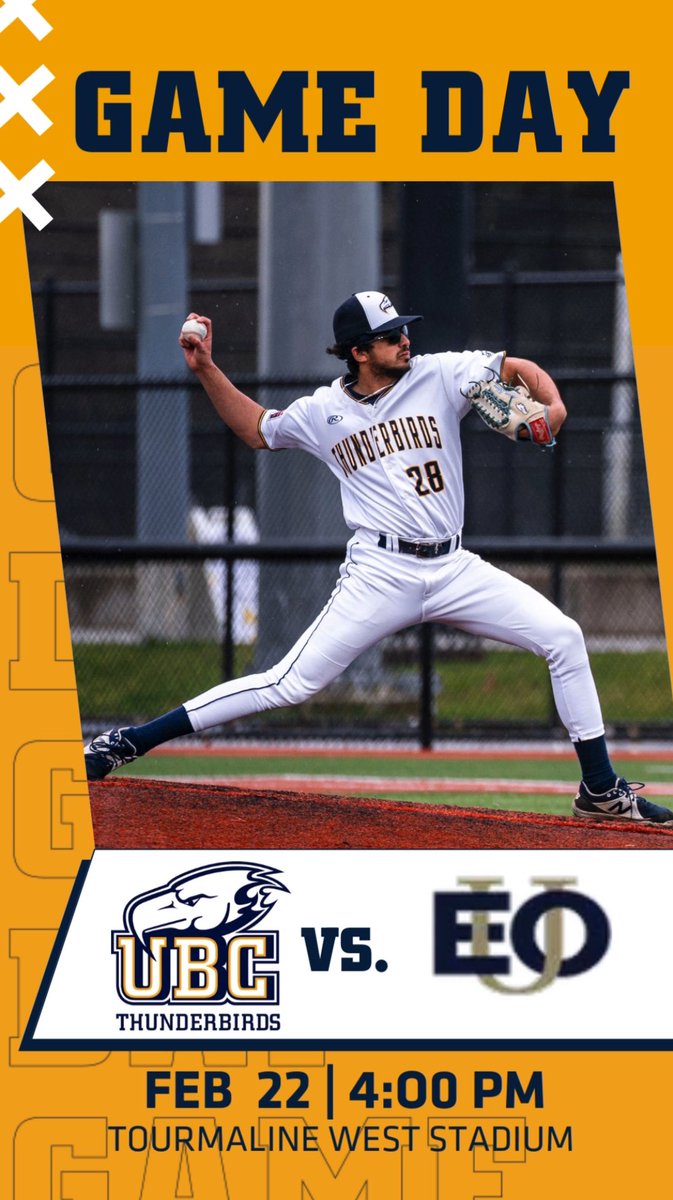 ⚾️ BASE | <a href="/ubc_baseball/">UBC Baseball</a> host Eastern Oregon for a conference opening double header today at Tourmaline West Stadium! 

🫵Come show your support 🫵

Baseball is a non-gated sport, no tickets are required to watch