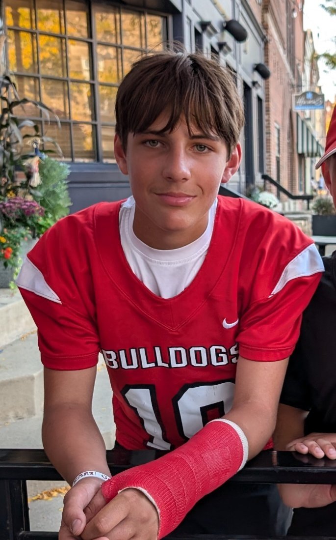 Multi-Sport Athletes: Antonio Saputo (2028 Romeo High School) reps the Romeo Bulldogs Freshman Football Team