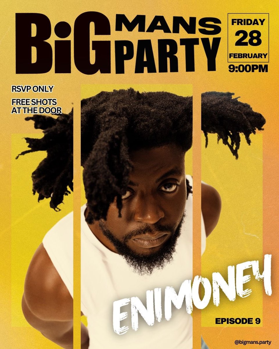 Bigmansparty's tweet photo. Meet our Deejayβs π₯π― #Bigmansparty #Weoutsidetoplay Feb 28th π¬π§ https://t.co/AdXJ2jfpVW