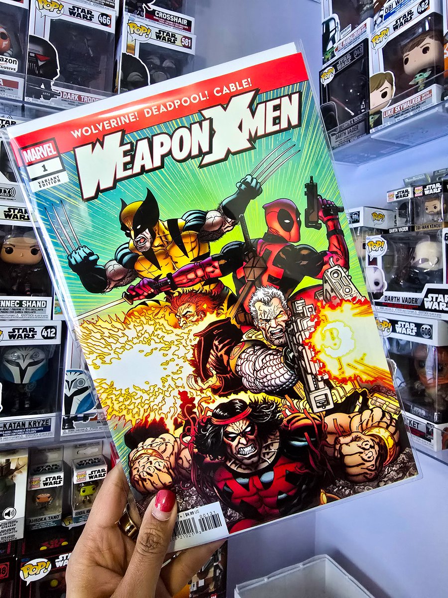 EmpressCarri's tweet photo. Here we go with an epic #ComicBook drop for the weekend! Can't stress enough to go get #UltimateWolverine and #WeaponXMen, bad ass storylines and artwork to boot! #MarvelComics #DeadpoolAndWolverine #Wolverine #Deadpool https://t.co/K9AzdAA6Ho
