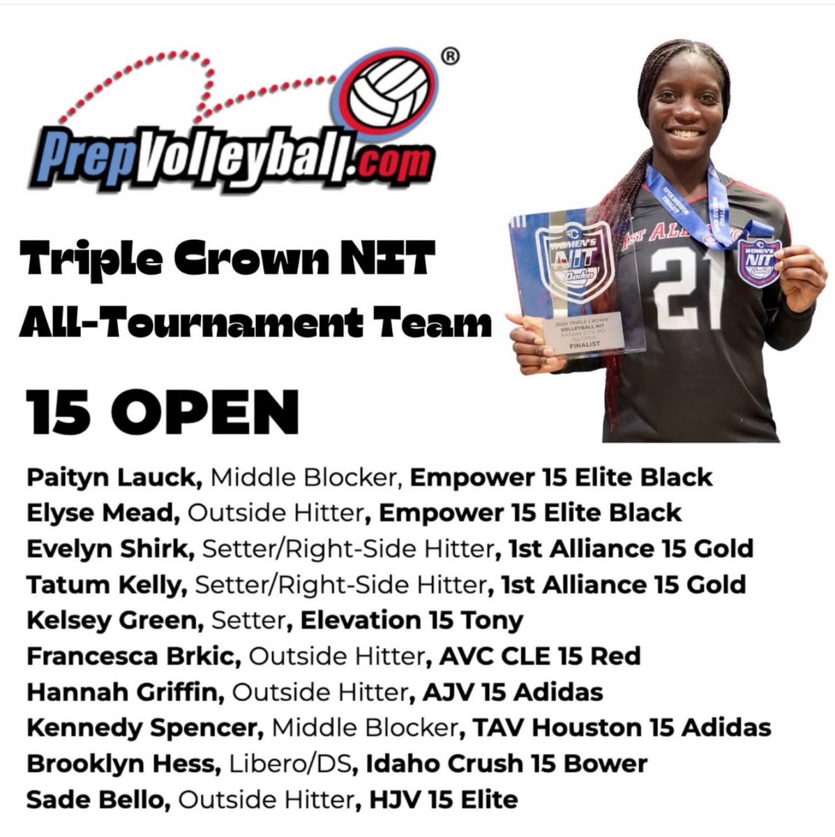 Paityn Lauck (@paitynlauck2028) on Twitter photo Had a great time in Kansas City! Thank you <a href="/PrepVolleyball/">PrepVolleyball.com</a> for recognizing me and my teammate <a href="/meade_elys58899/">Elyse Meade</a> We have been battling together for years! Had a great time in Kansas City! Thank you <a href="/PrepVolleyball/">PrepVolleyball.com</a> for recognizing me and my teammate <a href="/meade_elys58899/">Elyse Meade</a> We have been battling together for years!