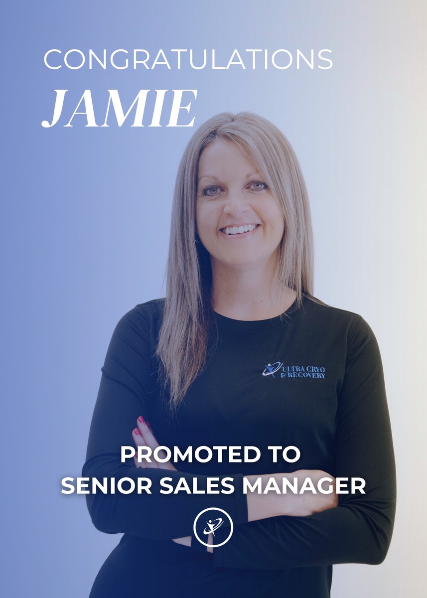 RecoveryCryo's tweet photo. Join us in congratulating Jamie on her well-deserved promotion to Senior Sales Manager! 👏 💙 After dedicating her time and talent to managing our Davenport location, Jamie has shown incredible leadership, commitment, and passion for helping our clients. 

In her new role, she... https://t.co/DaRquHNO2L