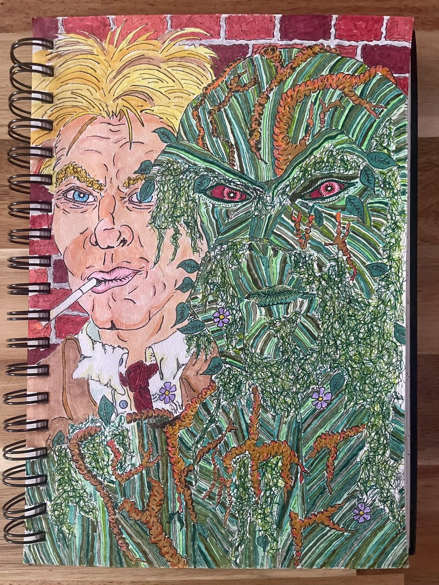 packmatt73's tweet photo. Was talking with #DevilGirl & #DevilDaughter last week & made a smoking joke about #JohnConstantine
sparked an idea...
Fired up the @DCSwampThing series and went to work...
Thoughts...? https://t.co/eQUkL5iM3F