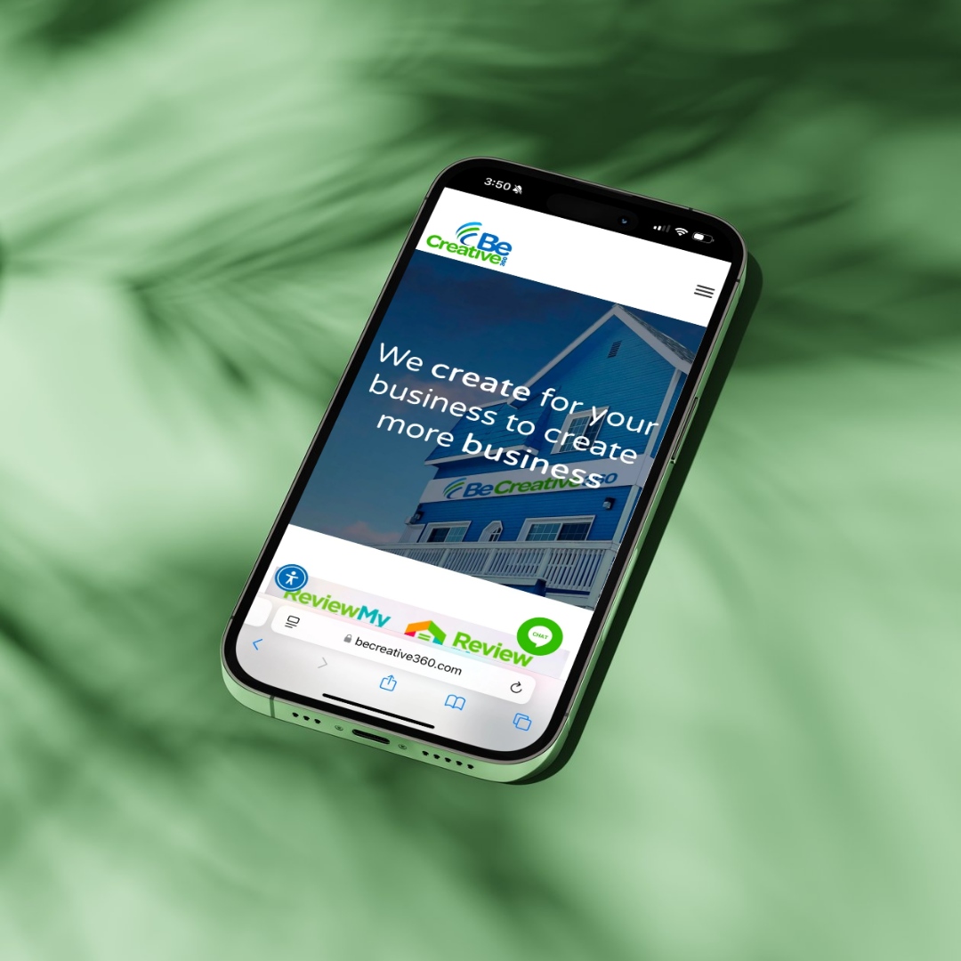 Your next big idea is just a click away! 💻📱 Explore our website on the go and discover how BeCreative360 can elevate your brand. Let’s create something amazing together! 🚀 #BeCreative360 #WebDesign #DigitalMarketing #BrandGrowth