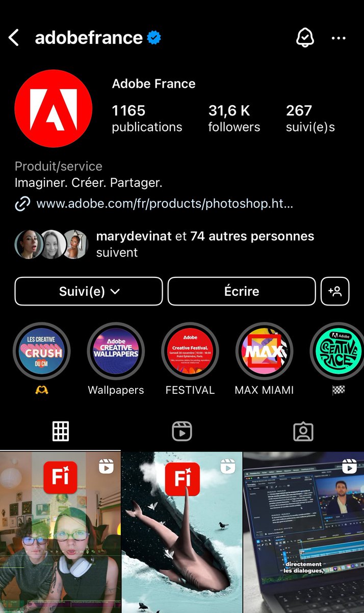 mom im on <a href="/AdobeFrance/">Adobe France</a> instagram feed, im happy 🥺🎀