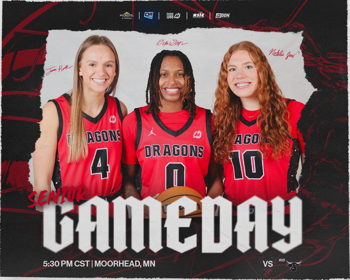 MSUM_WBB's tweet photo. SENIOR GAMEDAY 👵❤️

#RollDrags https://t.co/VhNiq1fYYi