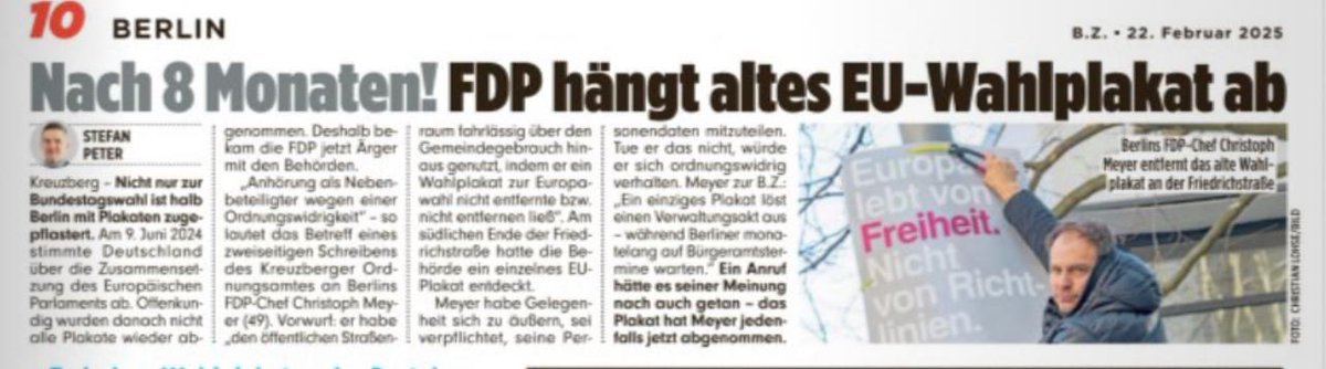Wer kennt es nicht in #Berlin - ein Termin in einem Bürgeramt bleibt Goldstaub. Aber für die Nummer hier👇wird ein Verwaltungsakt eröffnet. Wahnsinn. 🙈 Die Stadt verliert sich planlos im Klein-Klein. Wir brauchen endlich eine Verwaltungsreform &amp; keine Scheindebatten. <a href="/bzberlin/">BZ Berlin B.Z.</a>