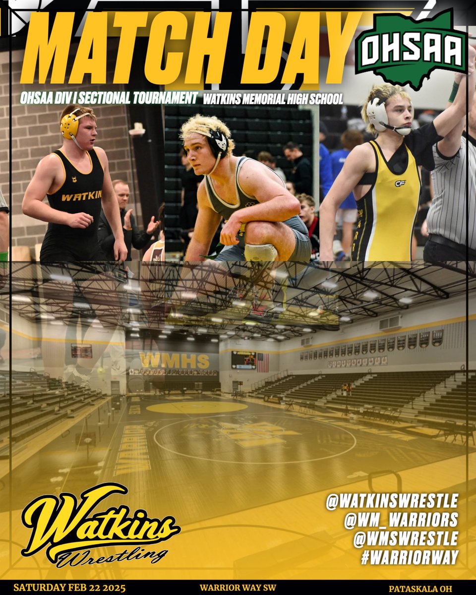 We’re rolling into the Semi finals as we host the Div I sectional tournament 🤼‍♂️

#WarriorWay ⚡️💪