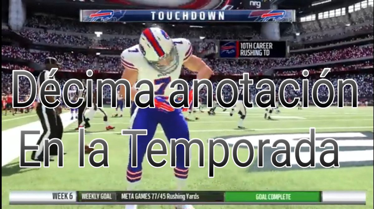 MetaGames7's tweet photo. https://t.co/FKvSgltuLx
Nuevo Video en el Canal:"Meta Games" en el que continuaremos con nuestro modo carrera como corredores de los @BuffaloBills y en esta semana 6 de la temporada nos enfrentaremos a los @HoustonTexans y llegaremos a los 10 TD en la temporada.
Saludos,cuídense. https://t.co/HVPP4rQ7jV