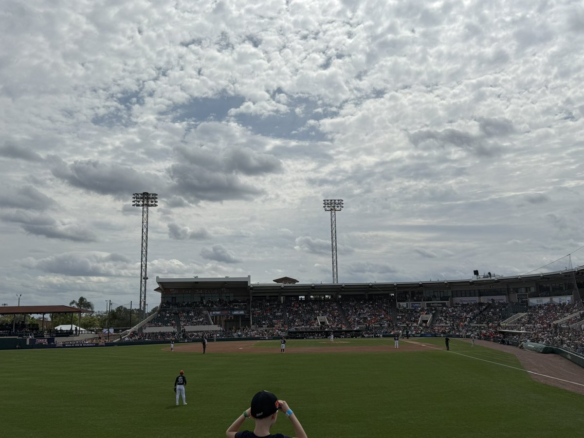Nice way to relax on a Saturday after a long week and watch some Spring Training Baseball.
