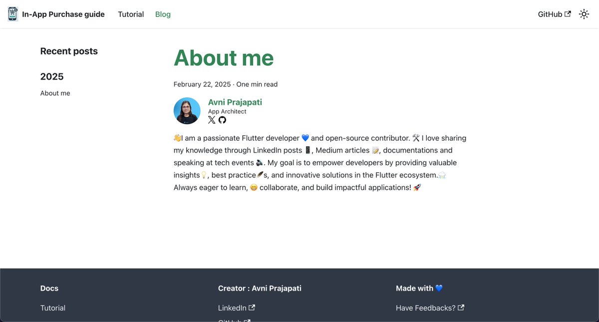 🥁 Excited to revealing the latest project : 𝗜𝗻-𝗔𝗽𝗽 𝗣𝘂𝗿𝗰𝗵𝗮𝘀𝗲 𝗲𝗻𝗱-𝘁𝗼-𝗲𝗻𝗱 𝗴𝘂𝗶𝗱𝗲.
This covers everything you need to know to integrate in-app purchases into your app

🔗 Read here : lnkd.in/d7YQdvp4

#Android #iOS #Flutter #documentation #article