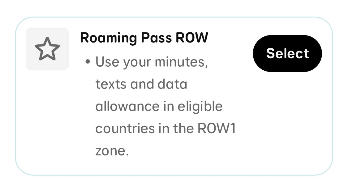 JasonJaswani's tweet photo. @EE I’ve noticed a change when looking at my swappable benefits and inclusive addons. 

Please advise on which countries are included in Roaming pass ROW. https://t.co/OJIoY7GI8t