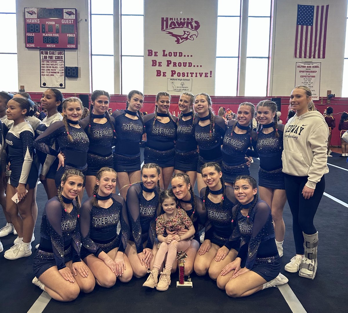 D3 Champs of the Milford Comp!!!  

Great job, ladies and coaches!!