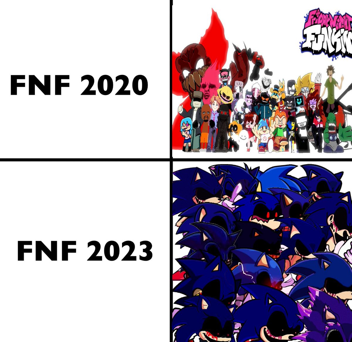 Jibalex17's tweet photo. PREGUNTA

De todas las modas q hemos tenido dentro de la comunidad de FNF (Sonic.Exe, Pibby, Coruption, etc.), cuál consideran la más sobreexplotada? https://t.co/x4YKDGWCS4