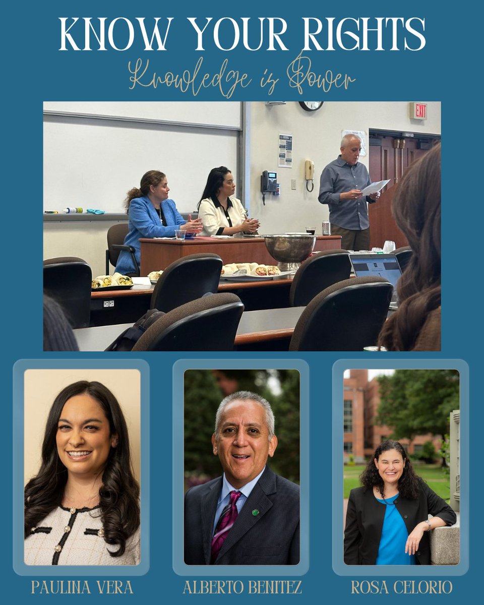 GWLaw_IC's tweet photo. On Thursday February 20th at GW Law Professors Vera, Benítez, and Dean Celorio shared immigration KYR information with staff and students.

#immigration #immigrationlaw #gwlaw #knowledgeispower #knowyourrights https://t.co/Pn2e4vEXBO