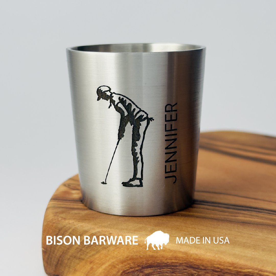 Personalized golfing gifts! Choose from one of our multiple golfing designs or submit your own! bisonbarware.etsy.com

#MadeinUSA  #giftsforhim  #golfinggifts #golfing